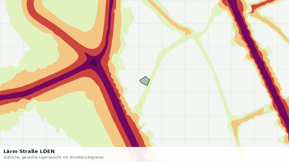 Statische Kartenansicht: Lärm Straße LDEN