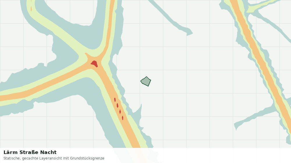 Statische Kartenansicht: Lärm Straße Nacht