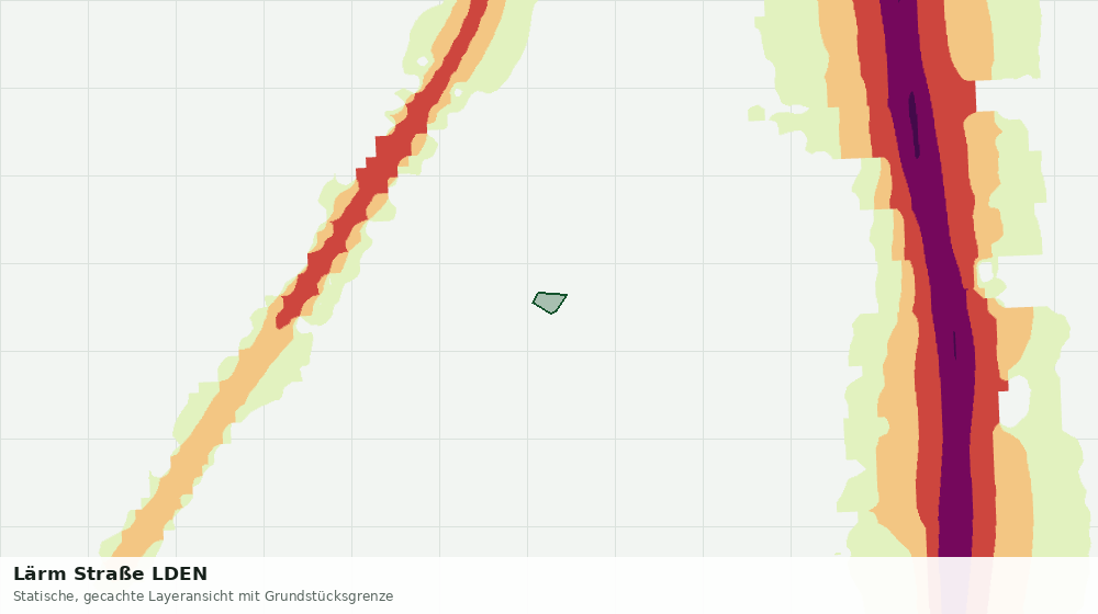 Statische Kartenansicht: Lärm Straße LDEN
