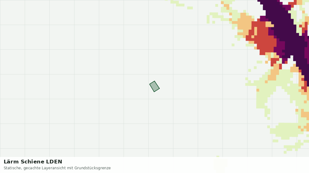 Statische Kartenansicht: Lärm Schiene LDEN
