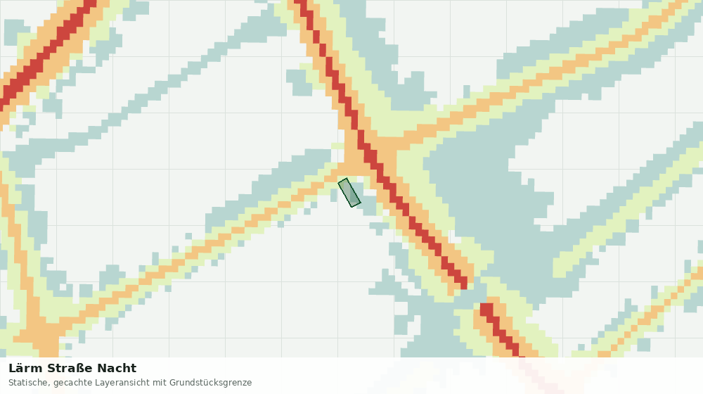 Statische Kartenansicht: Lärm Straße Nacht