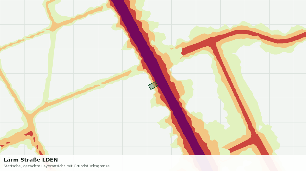 Statische Kartenansicht: Lärm Straße LDEN