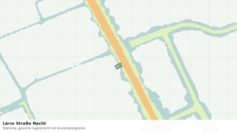 Statische Kartenansicht: Lärm Straße Nacht