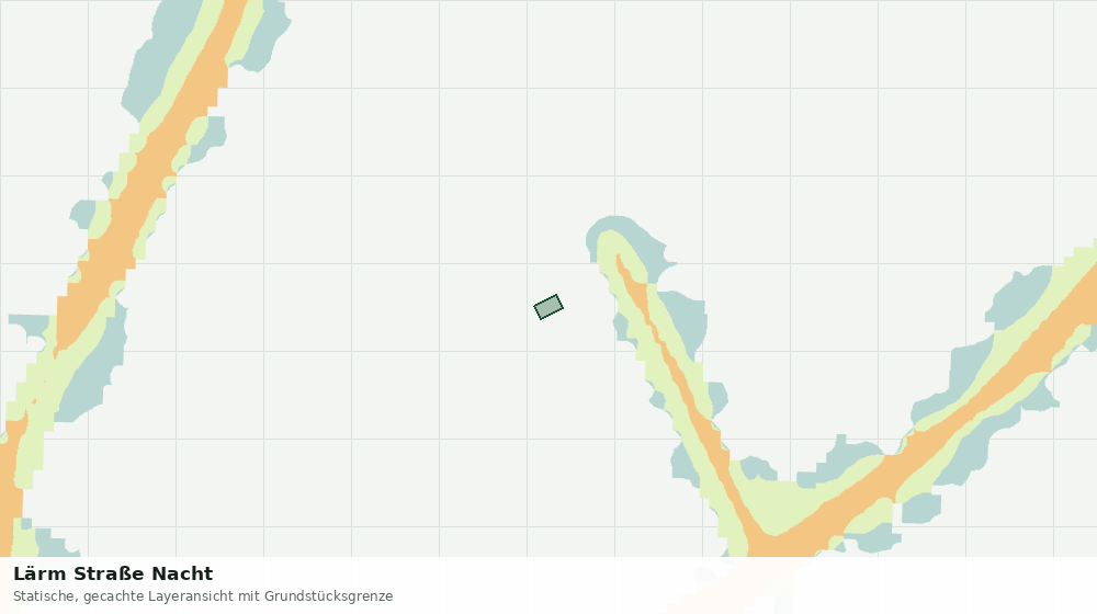 Statische Kartenansicht: Lärm Straße Nacht