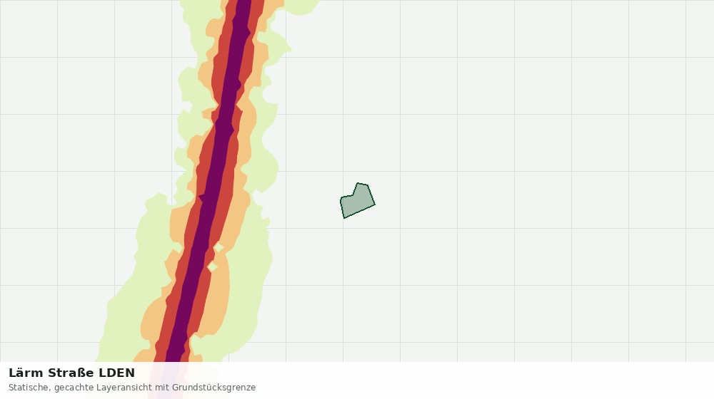 Statische Kartenansicht: Lärm Straße LDEN