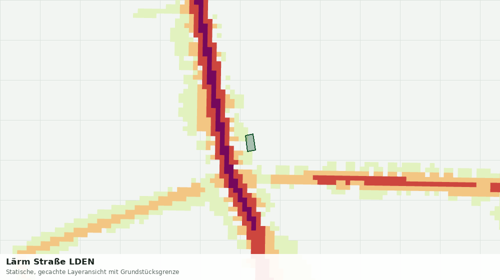 Statische Kartenansicht: Lärm Straße LDEN
