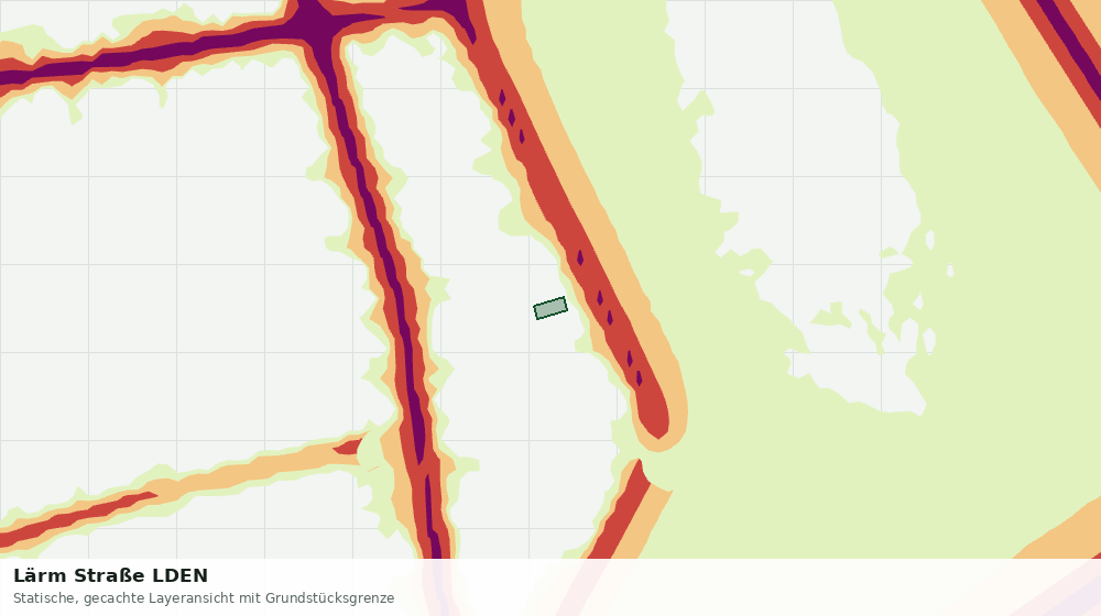 Statische Kartenansicht: Lärm Straße LDEN