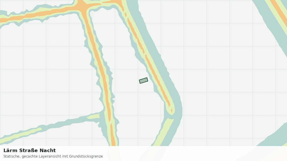 Statische Kartenansicht: Lärm Straße Nacht