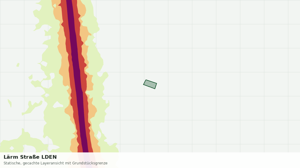 Statische Kartenansicht: Lärm Straße LDEN