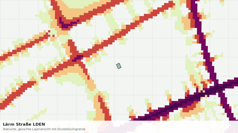 Statische Kartenansicht: Lärm Straße LDEN