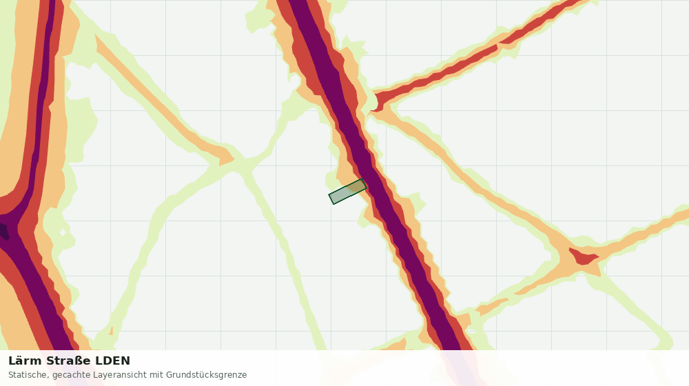 Statische Kartenansicht: Lärm Straße LDEN