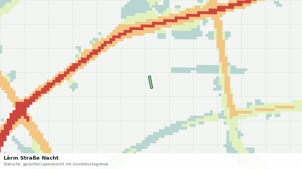 Statische Kartenansicht: Lärm Straße Nacht