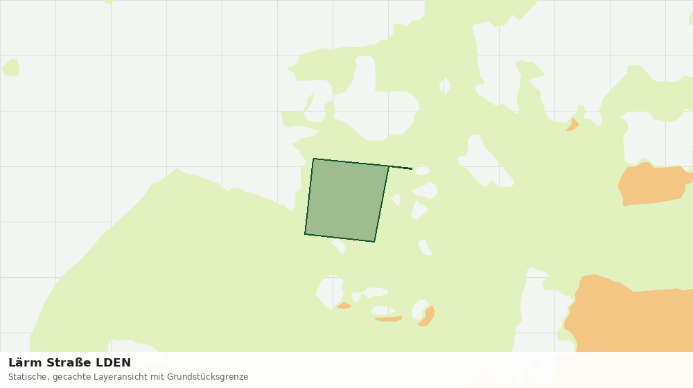 Statische Kartenansicht: Lärm Straße LDEN