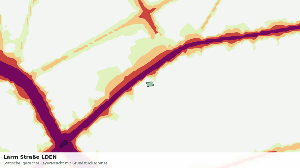 Statische Kartenansicht: Lärm Straße LDEN