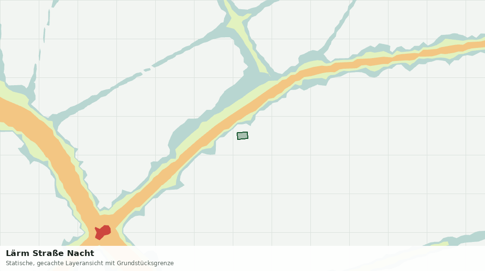Statische Kartenansicht: Lärm Straße Nacht