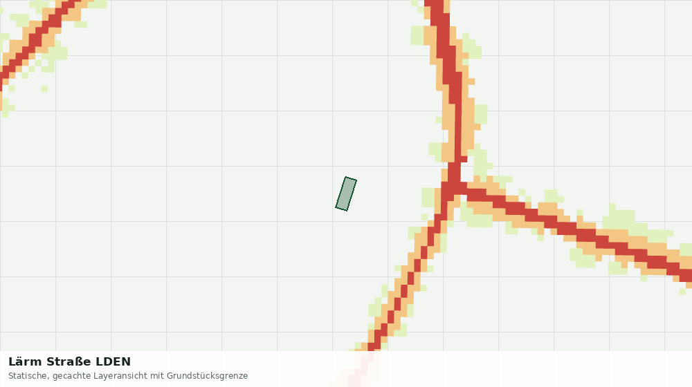 Statische Kartenansicht: Lärm Straße LDEN