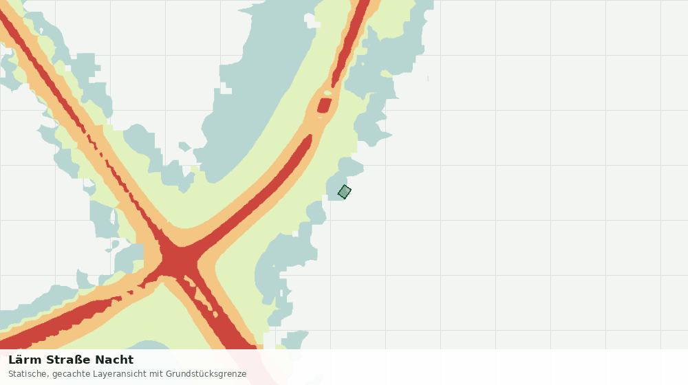 Statische Kartenansicht: Lärm Straße Nacht