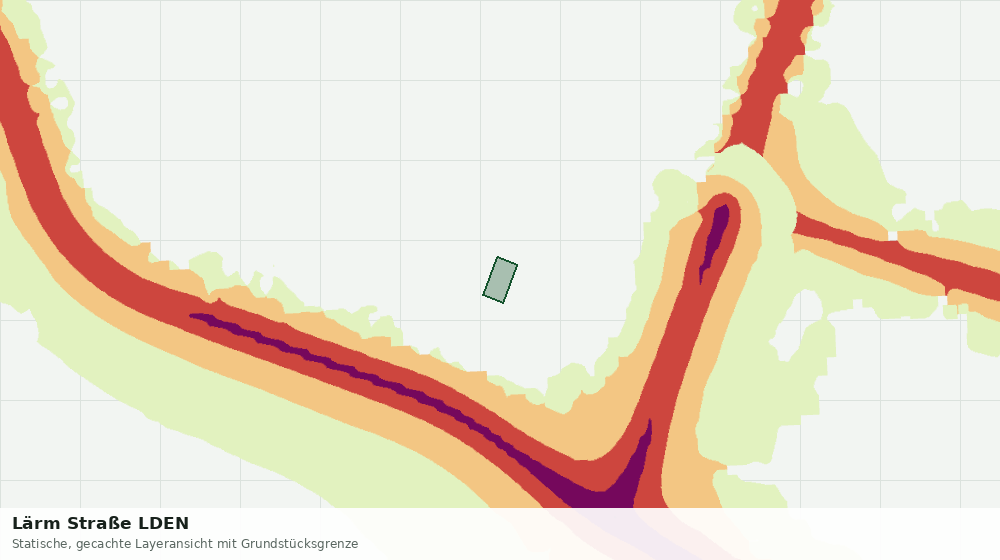 Statische Kartenansicht: Lärm Straße LDEN