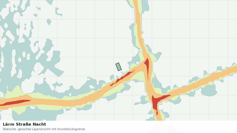 Statische Kartenansicht: Lärm Straße Nacht