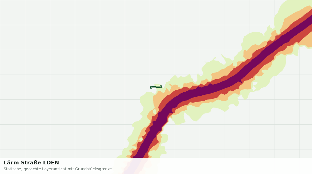 Statische Kartenansicht: Lärm Straße LDEN