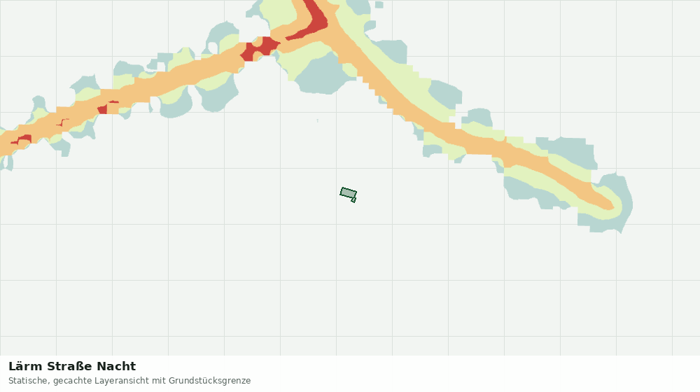 Statische Kartenansicht: Lärm Straße Nacht