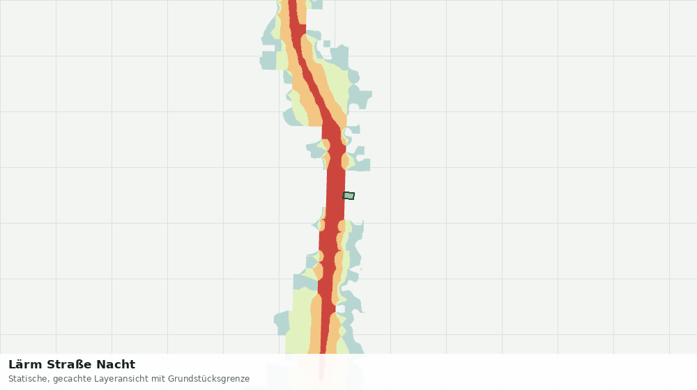 Statische Kartenansicht: Lärm Straße Nacht
