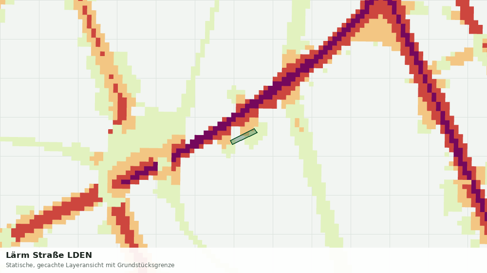 Statische Kartenansicht: Lärm Straße LDEN