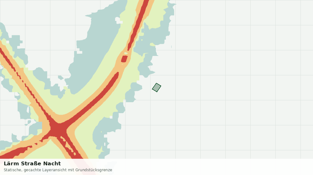 Statische Kartenansicht: Lärm Straße Nacht