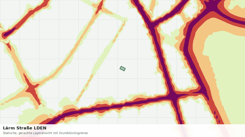 Statische Kartenansicht: Lärm Straße LDEN