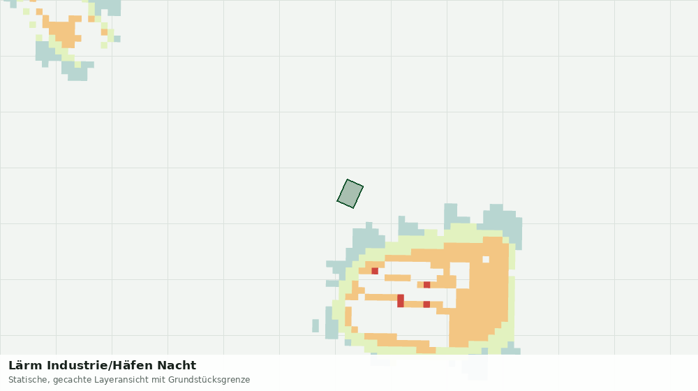 Statische Kartenansicht: Lärm Industrie/Häfen Nacht