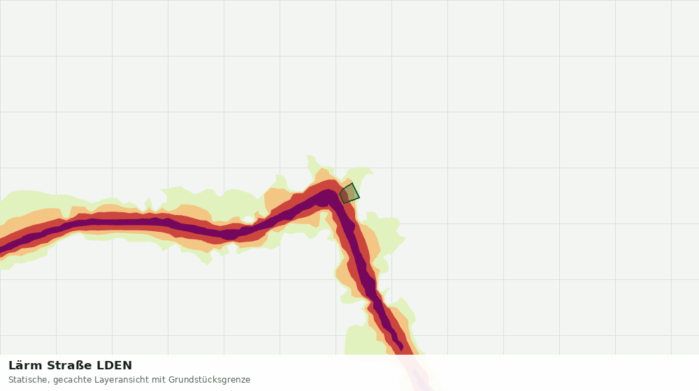 Statische Kartenansicht: Lärm Straße LDEN