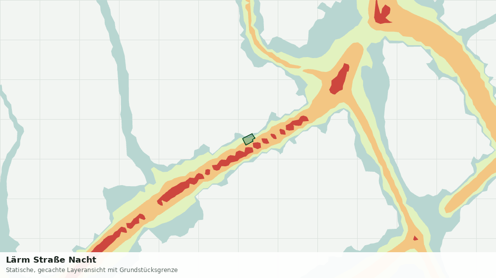 Statische Kartenansicht: Lärm Straße Nacht