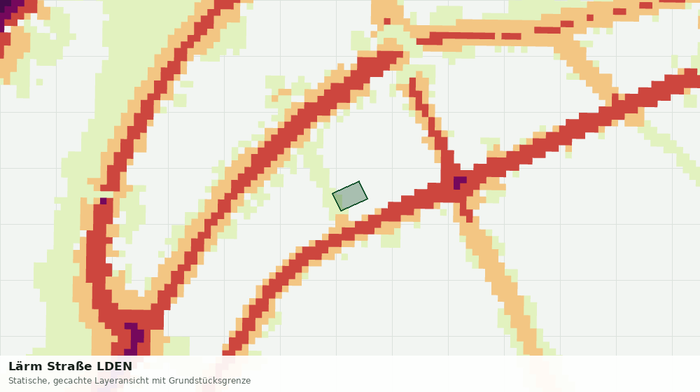 Statische Kartenansicht: Lärm Straße LDEN