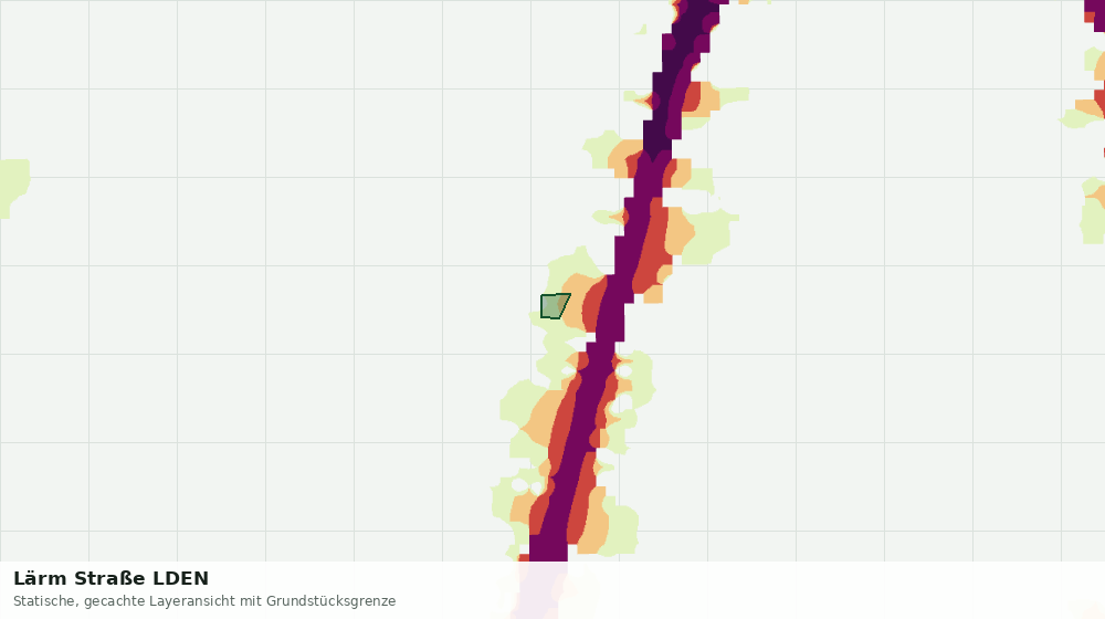 Statische Kartenansicht: Lärm Straße LDEN