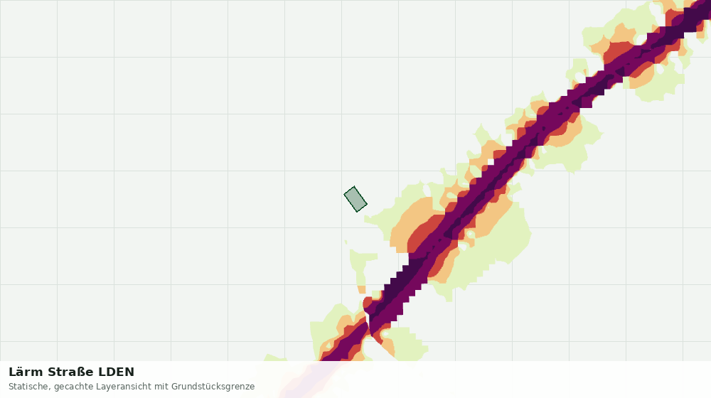 Statische Kartenansicht: Lärm Straße LDEN