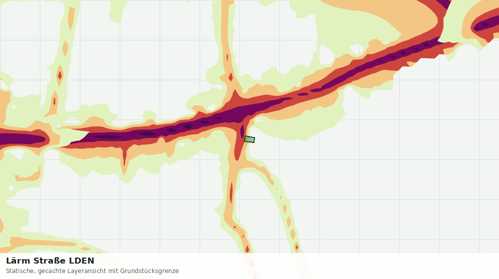 Statische Kartenansicht: Lärm Straße LDEN