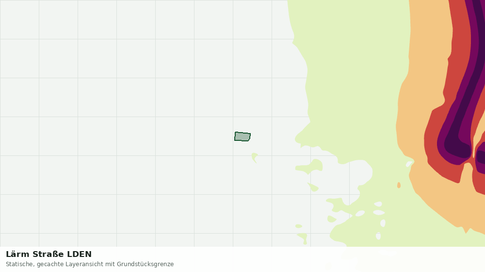 Statische Kartenansicht: Lärm Straße LDEN