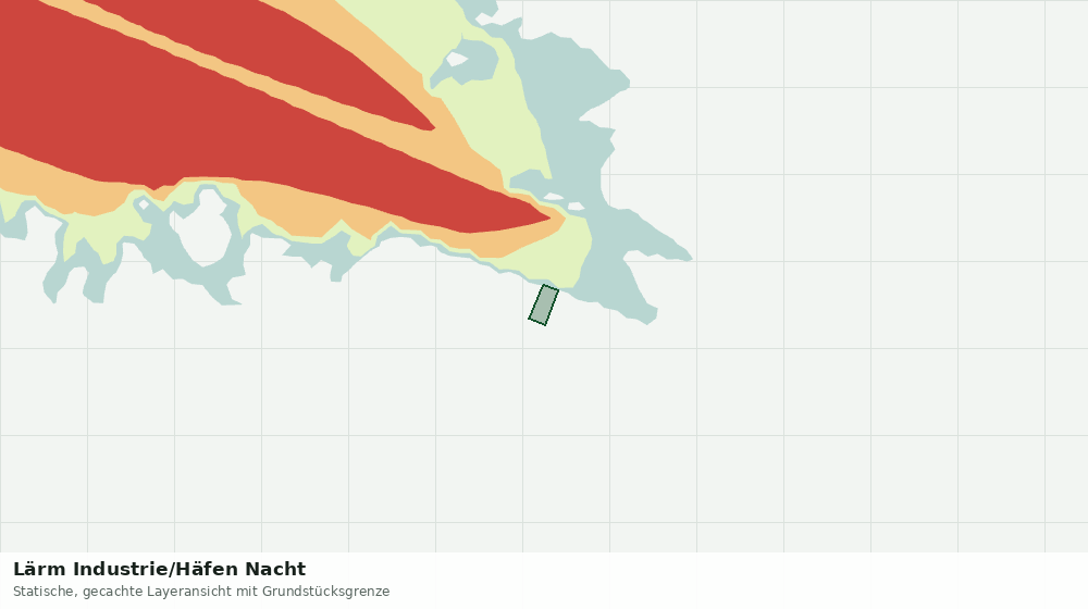 Statische Kartenansicht: Lärm Industrie/Häfen Nacht