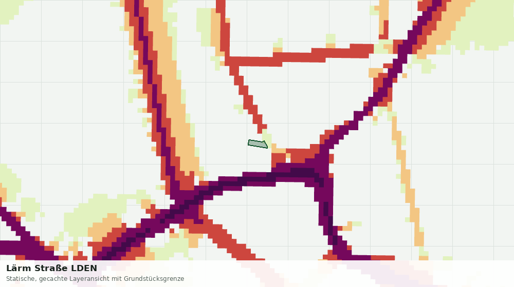 Statische Kartenansicht: Lärm Straße LDEN