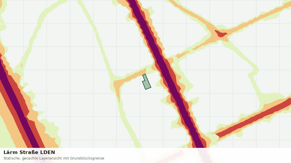 Statische Kartenansicht: Lärm Straße LDEN