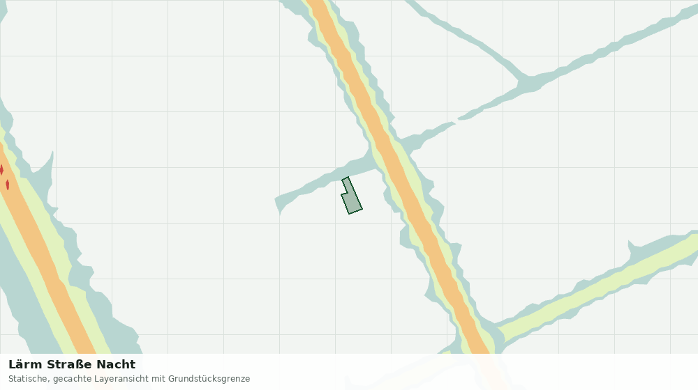 Statische Kartenansicht: Lärm Straße Nacht