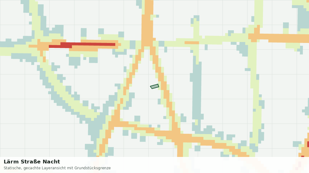 Statische Kartenansicht: Lärm Straße Nacht