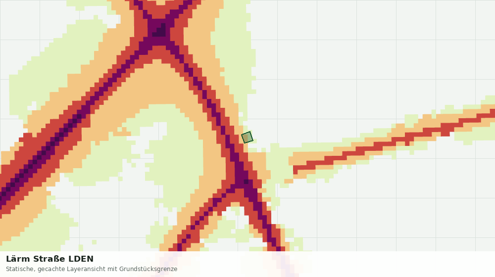 Statische Kartenansicht: Lärm Straße LDEN