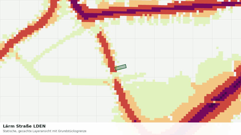 Statische Kartenansicht: Lärm Straße LDEN