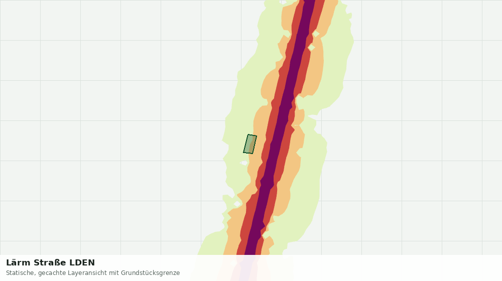 Statische Kartenansicht: Lärm Straße LDEN