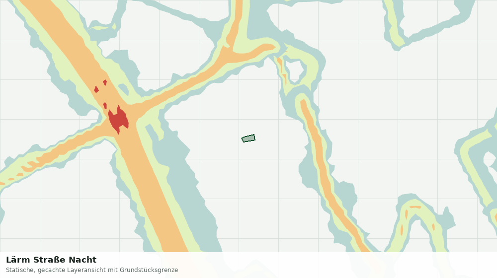 Statische Kartenansicht: Lärm Straße Nacht