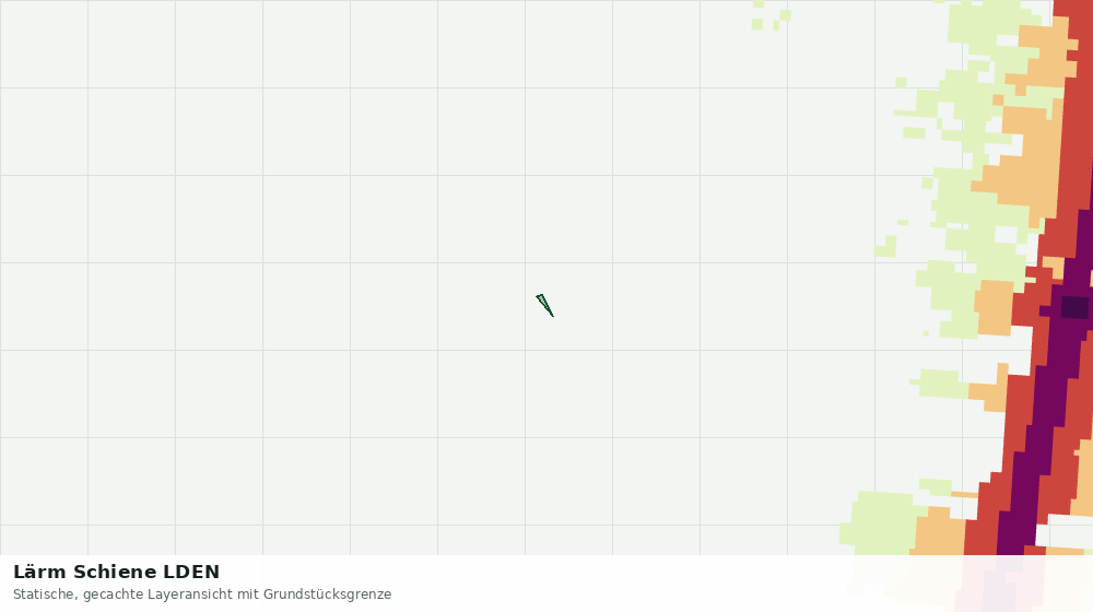 Statische Kartenansicht: Lärm Schiene LDEN