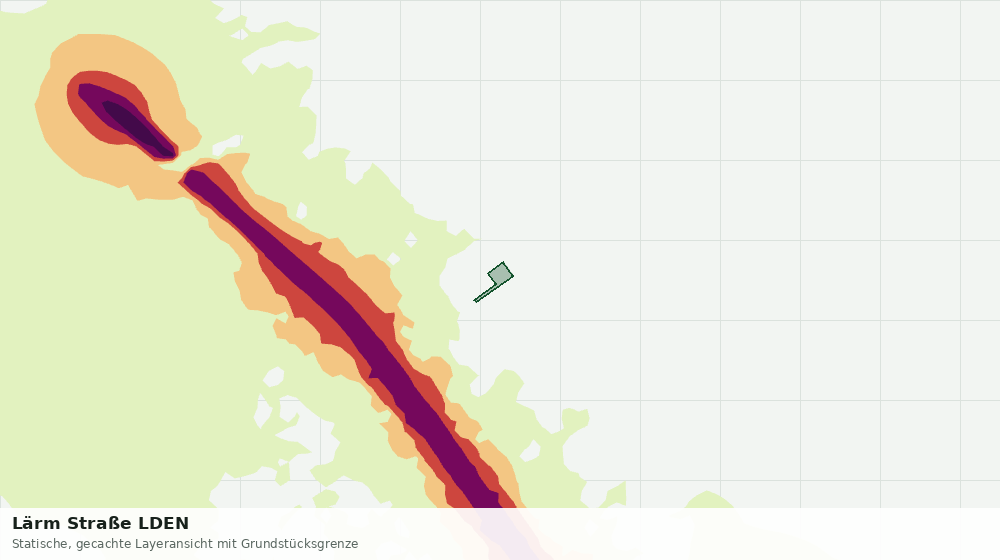 Statische Kartenansicht: Lärm Straße LDEN