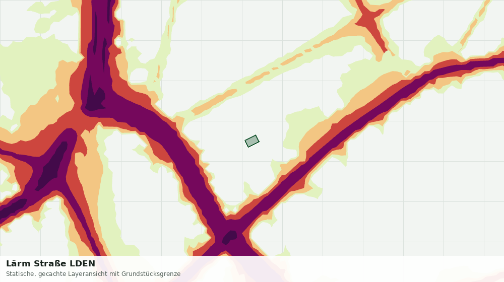 Statische Kartenansicht: Lärm Straße LDEN