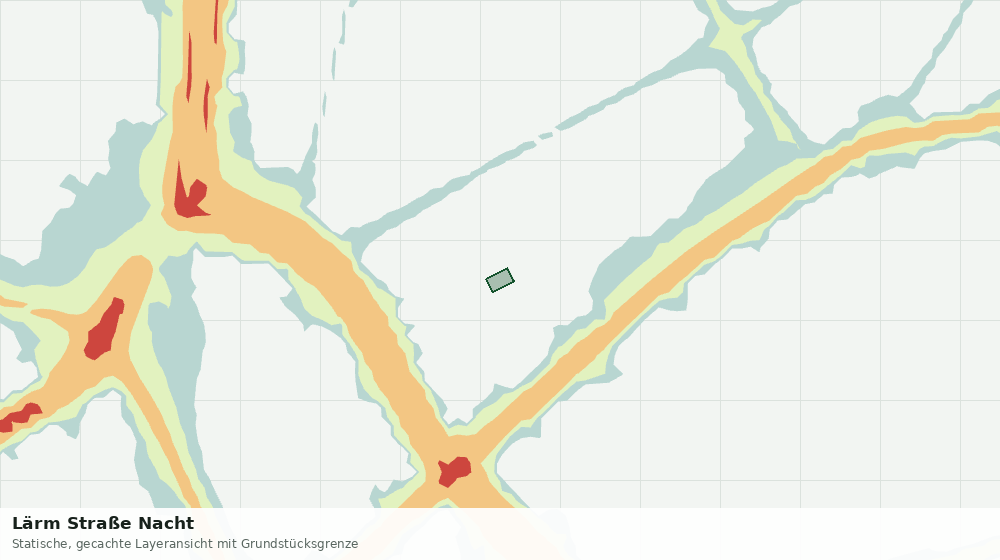 Statische Kartenansicht: Lärm Straße Nacht